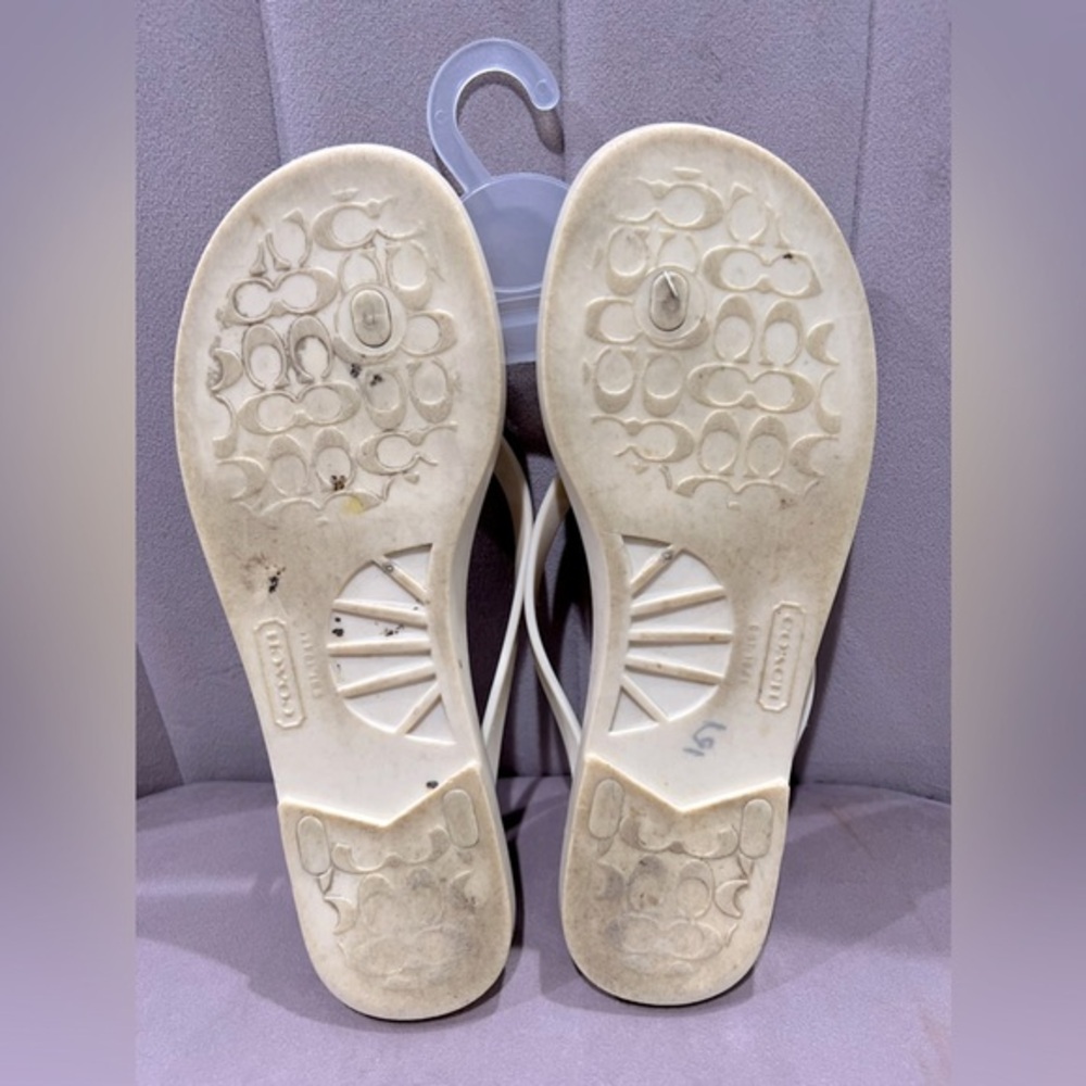 Coach London Flip Flops Size 6 - Picture 5 of 7